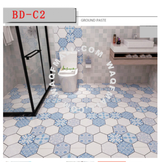 【Thicker】Wallpaper Waterproof Floor Rugs & Carpets Stickers Self Adhesive Imitation carpet home renovation DIY Bathroom Bedroom