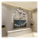 (Ready Stock) New Modern Wall Clock Living Room DIY 3D Home Decoration Mirror Art Design