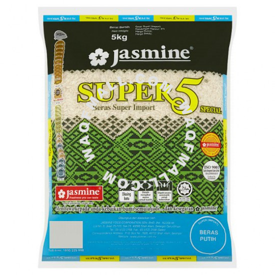 Jasmine Super 5 Rice Special Super Import 5kg