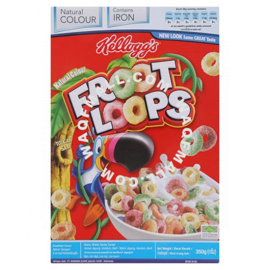 Kellogg's Froot Loops Breakfast Cereal 350g