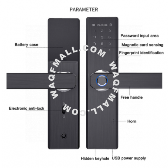 Smart Life Fingerprint Password Door Lock Hotel Smart Lock