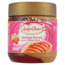 Lady's Choice Strawberry Flavoured Stripes Peanut Butter 350g