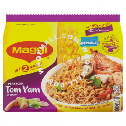 Maggi 2 Minute Tom Yam Flavour Noodles 5 x 80g