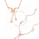 CELOVIS - Chimaera Birdwing Necklace + Anklet Jewellery Set in Rose Gold