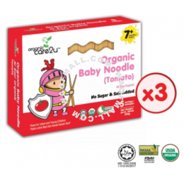 ORGANIC CARE2U Organic Baby Noodle - Tomato (200g x 3 Boxes)