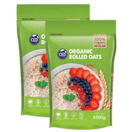 CED Organic Rolled Oat 500gm (Twin Pack)