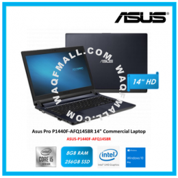 Asus Pro P1440F-AFQ1458R 14" Commercial Laptop(i5-10210U, 8GB, 256GB, Integrated, W10P)