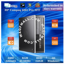 Athlon II X2 4GB 250GB HDD HP Compaq 6005 SFF desktop PC refurbished computer CPU 90 days warranty