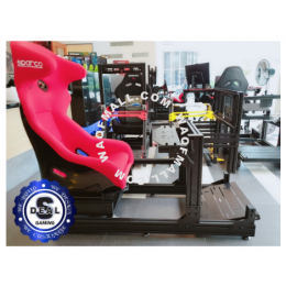 [FULL RIG] SDeal Gaming GT1 Aluminum 4080 Profile Simulator Sim Racing Stand For Logitech Thrustmaster Fanatec Simagi