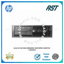 HP COMPAQ PRO 4300 ELITE SFF DESKTOP (Intel i3-2120/ 500GBHDD /8 GB /WIN10PRO/ MSOFFICE /3Month Warranty)