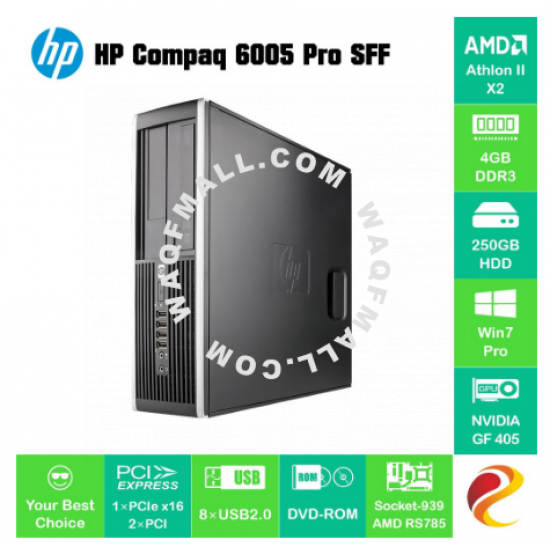 Murah AMD Athlon II X2 HP Compaq 6005 SFF Mini PC 4GB 8GB RAM 250GB 500GB HDD 128GB 256GB SSD REFURBISHED CPU Komputer