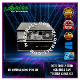  Share:  Favorite (6) (REFURBISHED) GAMING DESKTOP HP COMPAQ 6000 TOWER / INTEL C2D / 512MB GRAPHIC CARD / 4GB RAM / 500GB HDD / 19''- 22"