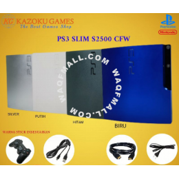 Ps3 Ps 3 Slim Sony Playstation Cfw 2500 160gb Series - 500gb + 1stick Om
