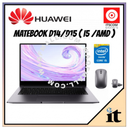 Huawei Matebook D15/D14 R5/R7/I5 (8GB RAM+512GB SSD) 2 Years Warranty + FREE GIFT
