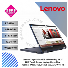 Lenovo Yoga 6 13ARE05 82FN0036MJ 13.3'' FHD Touch Screen Laptop Abyss Blue ( Ryzen 7 4700U, 8GB, 512GB SSD, ATI, W10)