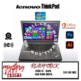  Share:  Favorite (22) LENOVO X250 ULTRABOOK~Core i5~4GB DDR3L~500GB HDD/256GB SSD~W10~Dual Battery Included~WEBCAM