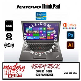  Share:  Favorite (22) LENOVO X250 ULTRABOOK~Core i5~4GB DDR3L~500GB HDD/256GB SSD~W10~Dual Battery Included~WEBCAM