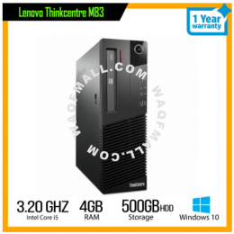  Share:  0 Lenovo Thinkcentre M83 Sff - Intel Core i5 (4th gen) - 4GB RAM - 500GB HDD - Windows 10 Pro.