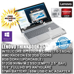 Lenovo ThinkBook 15 Core i5 8GB RAM 512GB SSD Radeon Graphics