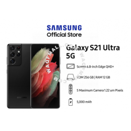 (Pre-Order) Samsung Galaxy S21 Ultra 5G (G998) (Black/ Silver) - 12GB RAM - 256GB ROM (Shipment Date: 29 Jan 2021)