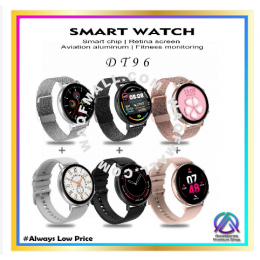 (New) - DT96 Smart Watch Men Women 1.3inch Retina Full Touch Screen 360*360 IP67 Smartwatch Heart Rate Fitness Bracelet
