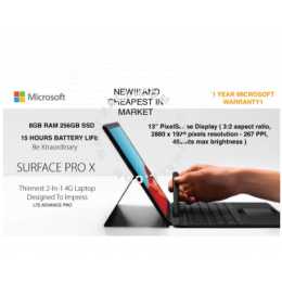 Microsoft Surface Pro X 256GB/8GB (Original ) NEW Warranty One Year