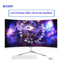 24 "curved surface all-in-one pc core i5 home office computer games show the entire desktop console alone built in wifi