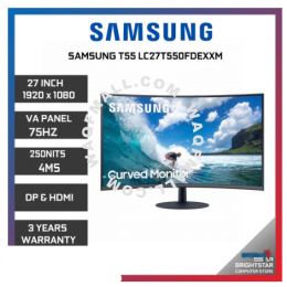 Samsung T55 LC27T550FDEXXM 27inch VA 240HZ Curved Gaming Monitor
