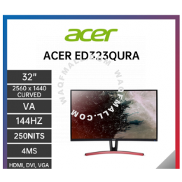 Acer ED323QURA 32inch VA 144HZ Curved Gaming Monitor